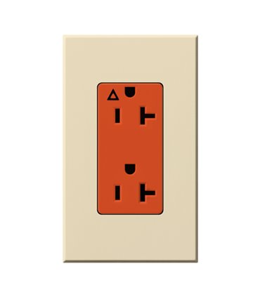 Toma Corriente 20A LUTRON NOVA T tierra aislada Colores Mate