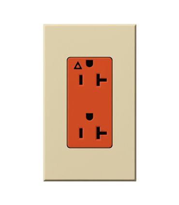Toma Corriente 20A LUTRON NOVA T tierra aislada Colores Mate