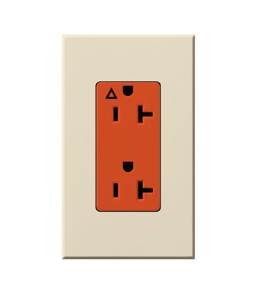 Toma Corriente 20A LUTRON NOVA T tierra aislada Colores Mate