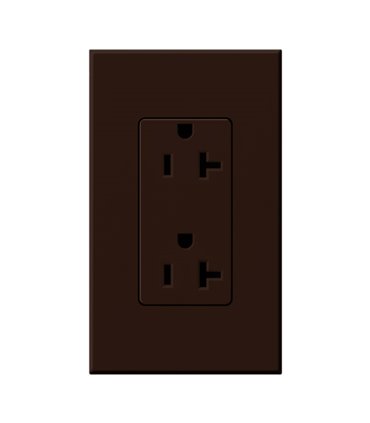 Toma corriente Lutron NOVA T 20A a prueba de manipulaciones Colores Mate