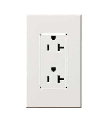 Toma corriente Lutron NOVA T 20A a prueba de manipulaciones Colores Mate