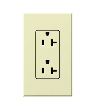 Toma corriente Lutron NOVA T 20A a prueba de manipulaciones Colores Mate