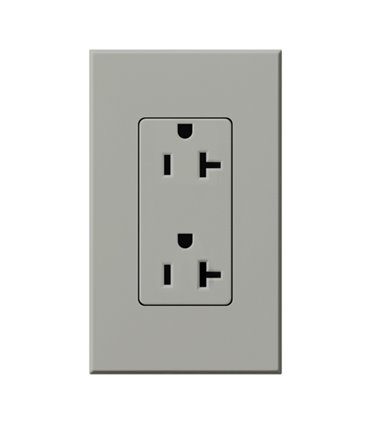 Toma corriente Lutron NOVA T 20A a prueba de manipulaciones Colores Mate