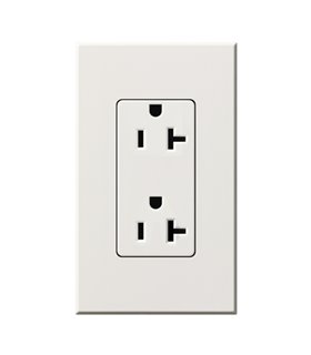 Toma corriente Lutron NOVA T 20AMP Colores Mate