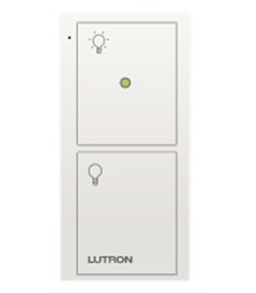 Control Lutron Pico wireless (grabado iconos light) 2 Botones + luz nocturna