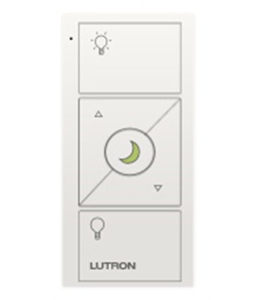 Control Lutron Pico wireless (grabado iconos light) 3 Botones + RL + luz nocturna