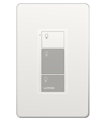 Control Lutron Pico Wired (grabado iconos light) 3 Botones