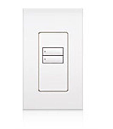 Lutron QSWS2 Control de pared 2 botones con insert WH