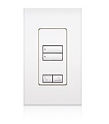 Lutron QSWS2 Control de pared  2 botones con R/L con insert WH