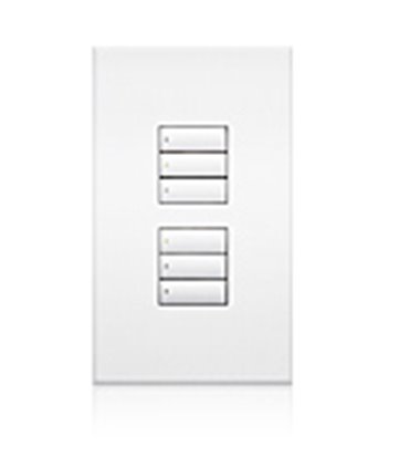 Lutron QSWS2 Control de pared 3 botones D sin insert WH