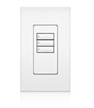 Lutron QSWS2 Control de pared 3 botones  con insert WH