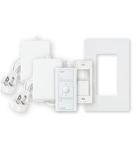 Atenuador lampara de sobreponer Lutron RadioRA2 2 zonas WH