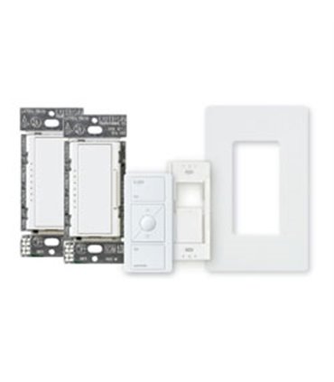 Atenuador de pared Lutron RadioRA2 2 zonas WH