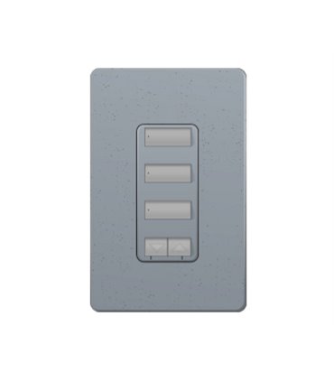 Control de pared 3 botones con R/L y atenuador de 450W Lutron RadioRA2 Colores Satín