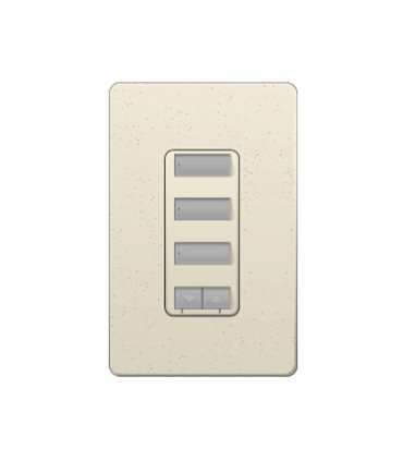 Control de pared 3 botones con R/L y atenuador de 450W Lutron RadioRA2 Colores Satín