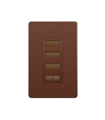 Control de pared 3 botones con R/L y atenuador de 450W Lutron RadioRA2 Colores Satín