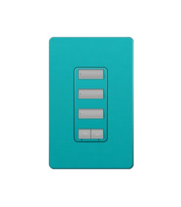 Control de pared 3 botones con R/L y atenuador de 450W Lutron RadioRA2 Colores Satín