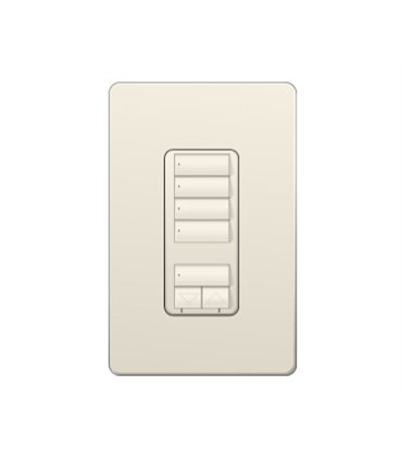 Control de pared 4 botones y atenuador de 450W Lutron RadioRA2 Colores brillantes