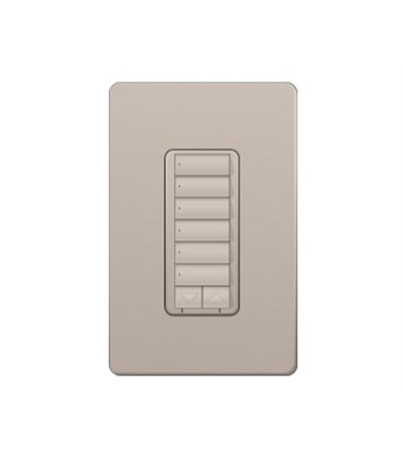 Control de Pared con Atenuador de 600W Lutron RadioRA2 Colores Satín