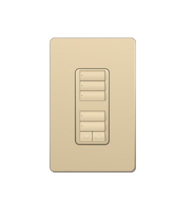 Control de Pared con R/L Lutron RadioRA2 Colores Brillantes