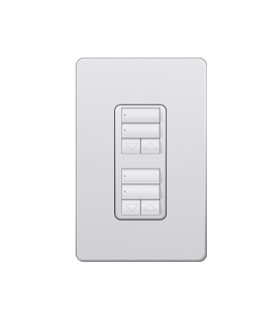 Control de Pared dual 2 Botones con R/L Lutron RadioRA2 Colores Satin