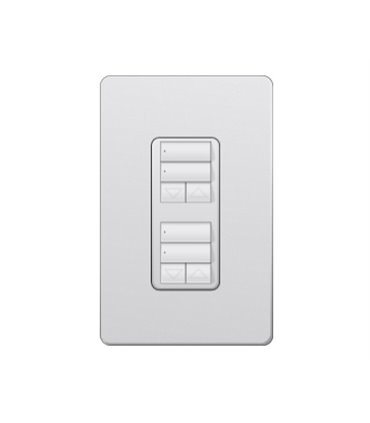 Control de Pared dual 2 Botones con R/L Lutron RadioRA2 Colores Satin