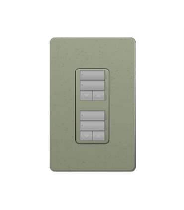 Control de Pared dual 2 Botones con R/L Lutron RadioRA2 Colores Satín