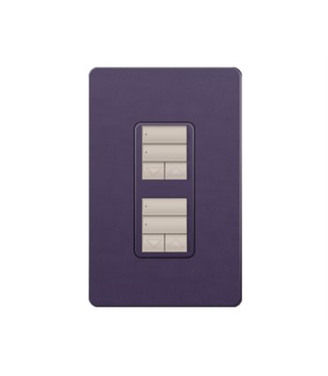 Control de Pared dual 2 Botones con R/L Lutron RadioRA2 Colores Satín