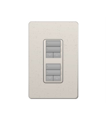 Control de Pared dual 2 Botones con R/L Lutron RadioRA2 Colores Satín