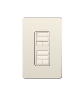 Control de Pared dual 2 Botones con R/L Lutron RadioRA2 Colores Brillantes