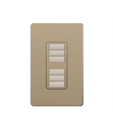 Control de Pared 2 Botones con R/L Doble Lutron RadioRA2 Colores Satín