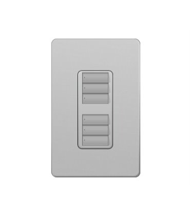 Control de Pared 2 Botones con R/L Doble Lutron RadioRA2 Colores Satín