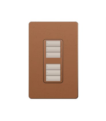 Control de Pared 2 Botones con R/L Doble Lutron RadioRA2 Colores Satín