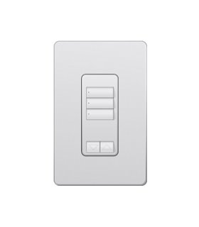Control de Pared 3 Botones con R/L Lutron RadioRA2 Colores Satin