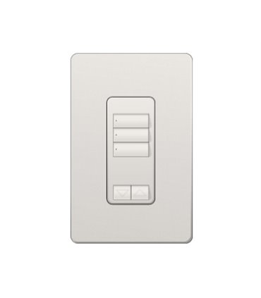 Control de Pared 3 Botones con R/L RadioRA2 Colores Satin