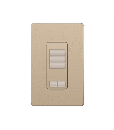 Control de Pared 3 Botones con R/L RadioRA2 Colores Satin