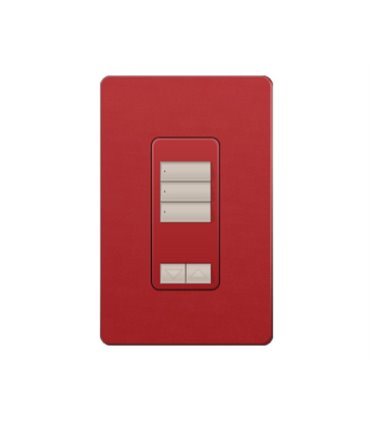 Control de Pared 3 Botones con R/L RadioRA2 Colores Satin