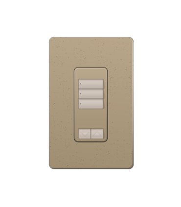 Control de Pared 3 Botones con R/L RadioRA2 Colores Satin