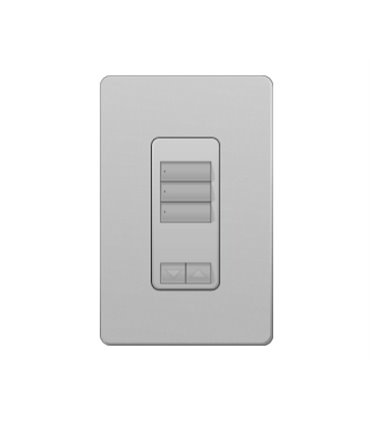 Control de Pared 3 Botones con R/L RadioRA2 Colores Satin