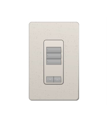 Control de Pared 3 Botones con R/L RadioRA2 Colores Satin