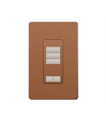 Control de Pared 3 Botones con R/L RadioRA2 Colores Satin