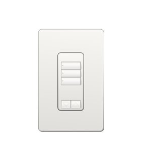 Control de Pared 3 Botones con R/L Lutron RadioRA2 Colores Brillantes