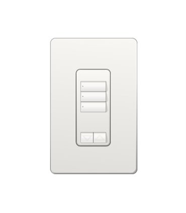 Control de Pared 3 Botones con R/L Lutron RadioRA2 Colores Brillantes