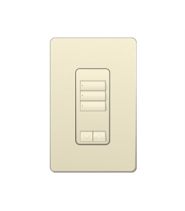 Control de Pared 3 Botones con R/L Lutron RadioRA2 Colores Brillantes