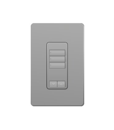 Control de Pared 3 Botones con R/L Lutron RadioRA2 Colores Brillantes