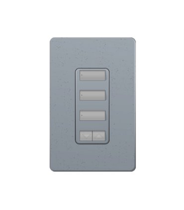 Control de Pared 3 Botones Espaciados con R/L Lutron RadioRA2 Colores Satín