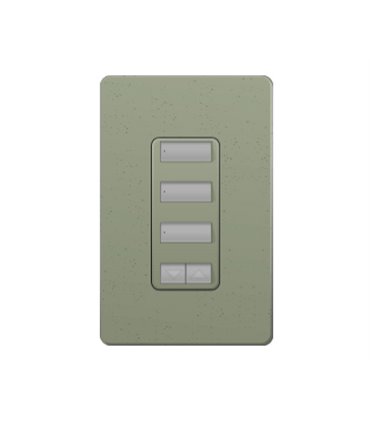 Control de Pared 3 Botones Espaciados con R/L Lutron RadioRA2 Colores Satín
