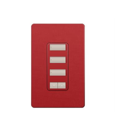 Control de Pared 3 Botones Espaciados con R/L Lutron RadioRA2 Colores Satín