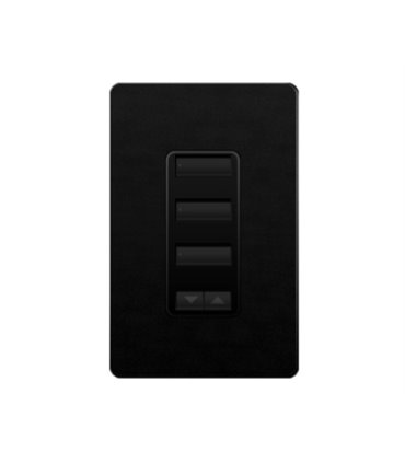 Control de Pared 3 Botones Espaciados con R/L Lutron RadioRA2 Colores Satín