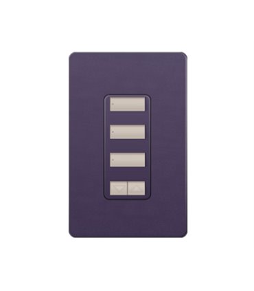 Control de Pared 3 Botones Espaciados con R/L Lutron RadioRA2 Colores Satín